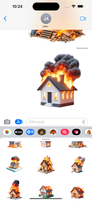 Burning House StickersiPhone版截图5