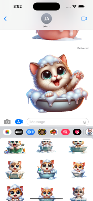 Kitten Bath StickersiPhone版截图6