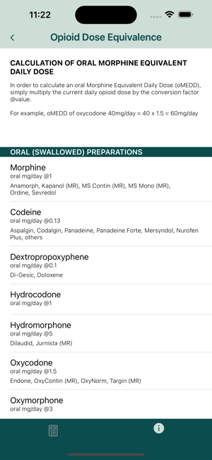 OpioidCalculatoriPhone版截图5