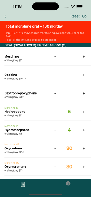 OpioidCalculatoriPhone版截图2