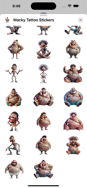 Wacky Tattoo StickersiPhone版截图3