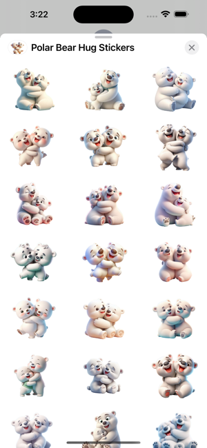 Polar Bear Hug StickersiPhone版截图1