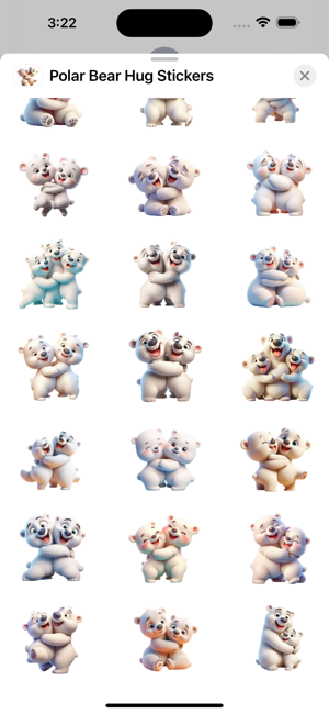 Polar Bear Hug StickersiPhone版截图3