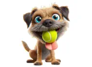 Border Terrier Ball StickersiPhone版