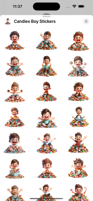 Candies Boy StickersiPhone版截图1