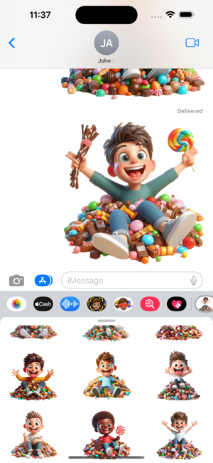 Candies Boy StickersiPhone版截图6