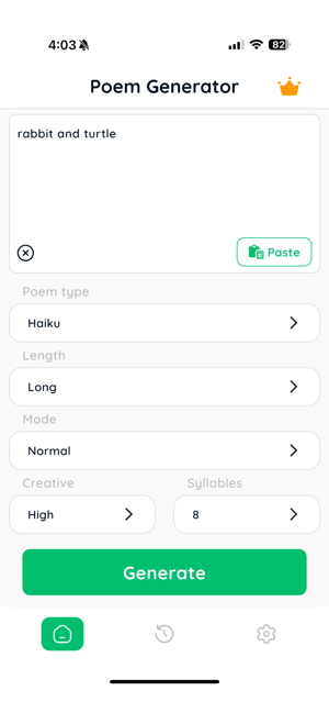 AI Poem Maker & GeneratoriPhone版截图1