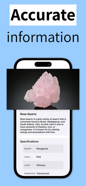 Crystal identifier Rock guideiPhone版截图2